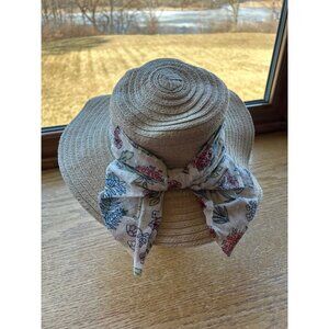 NEW Girls Natural Straw Sunhat Decorative Bow Vacation Beach